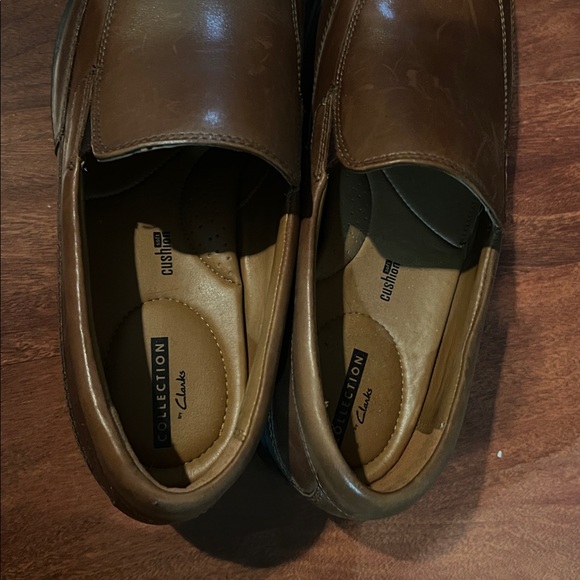 Mens size 9 clark’s collection brown dress shoes main image 5